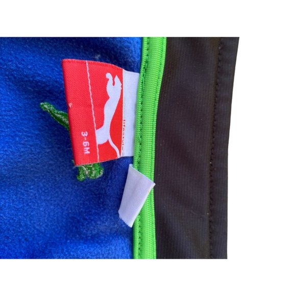 Puma Baby Boys Zip up Jacket Size 3 to 6 Months Blue and Green - Picture 4 of 6